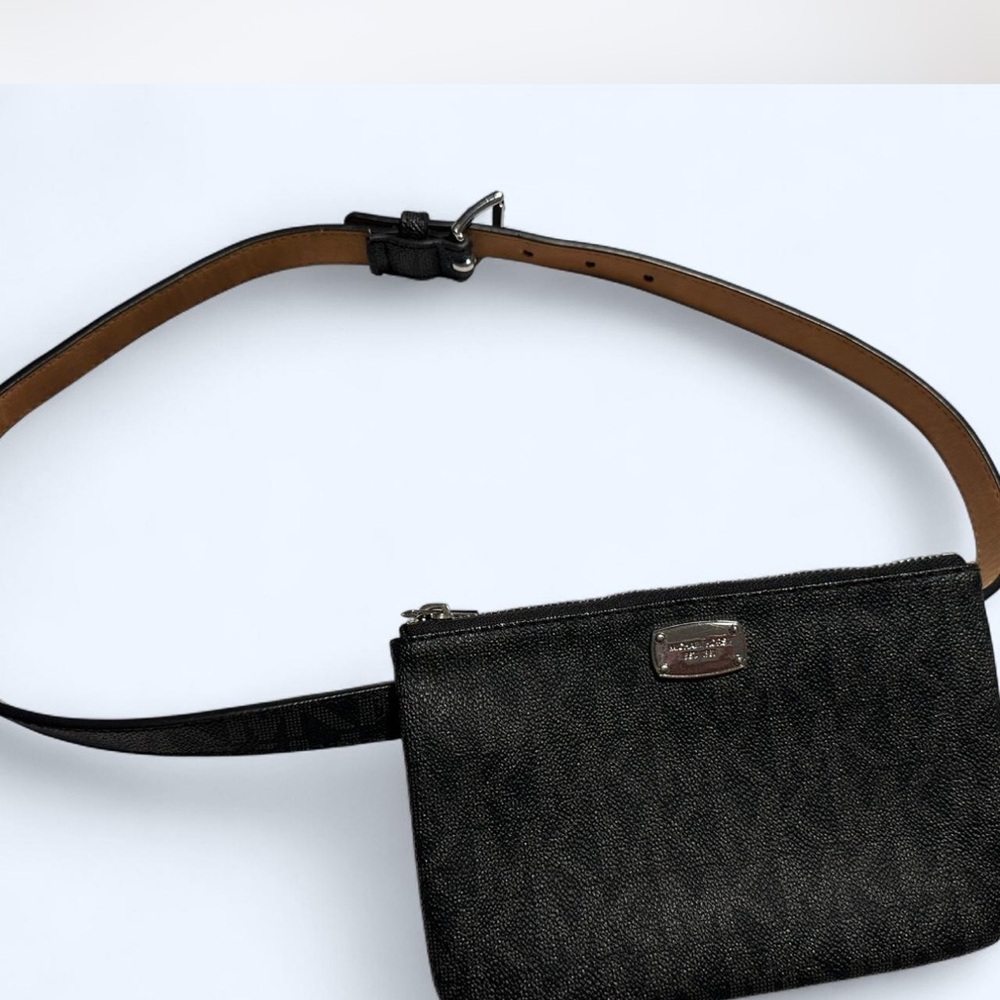 Michael Kors Black Textured Crossbody Bag